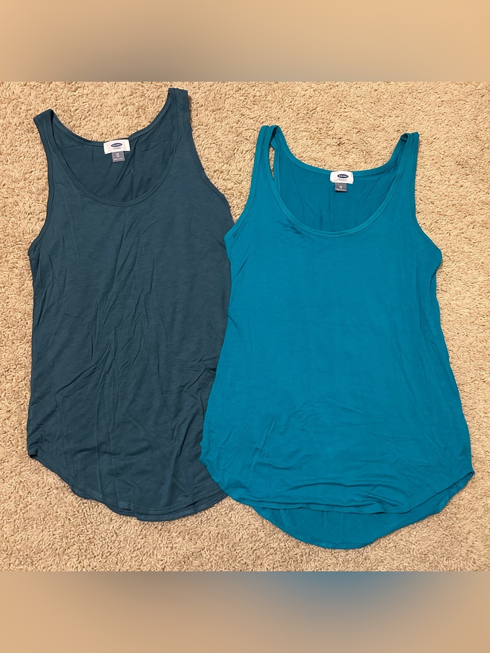 Old Navy Women's Tank Top Duo - Teal & Dark Teal